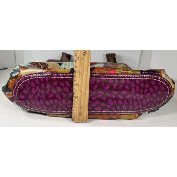 Fossil Multicolor Tree Nature Print Coated Canvas Tote Shoulder Bag - Picture 10 of 16